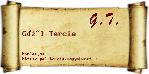 Gál Tercia névjegykártya